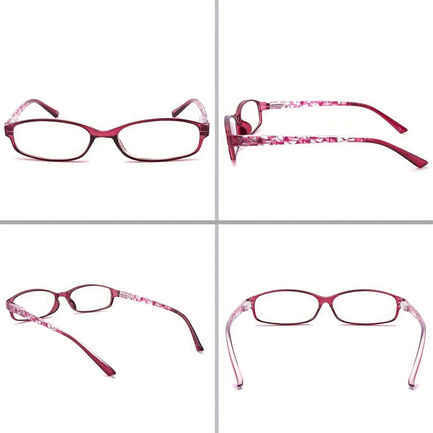 Women's Light Blocking Reading Glasses with Pattern Print