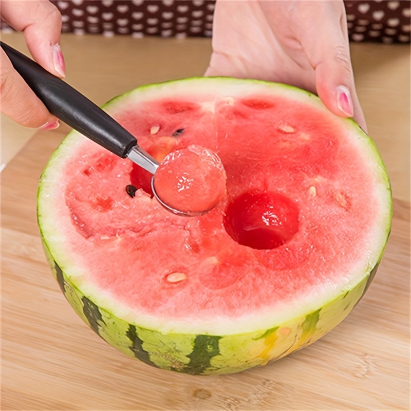 Stainless Steel Double-end Melon Baller Scoop Fruit Spoon Ice