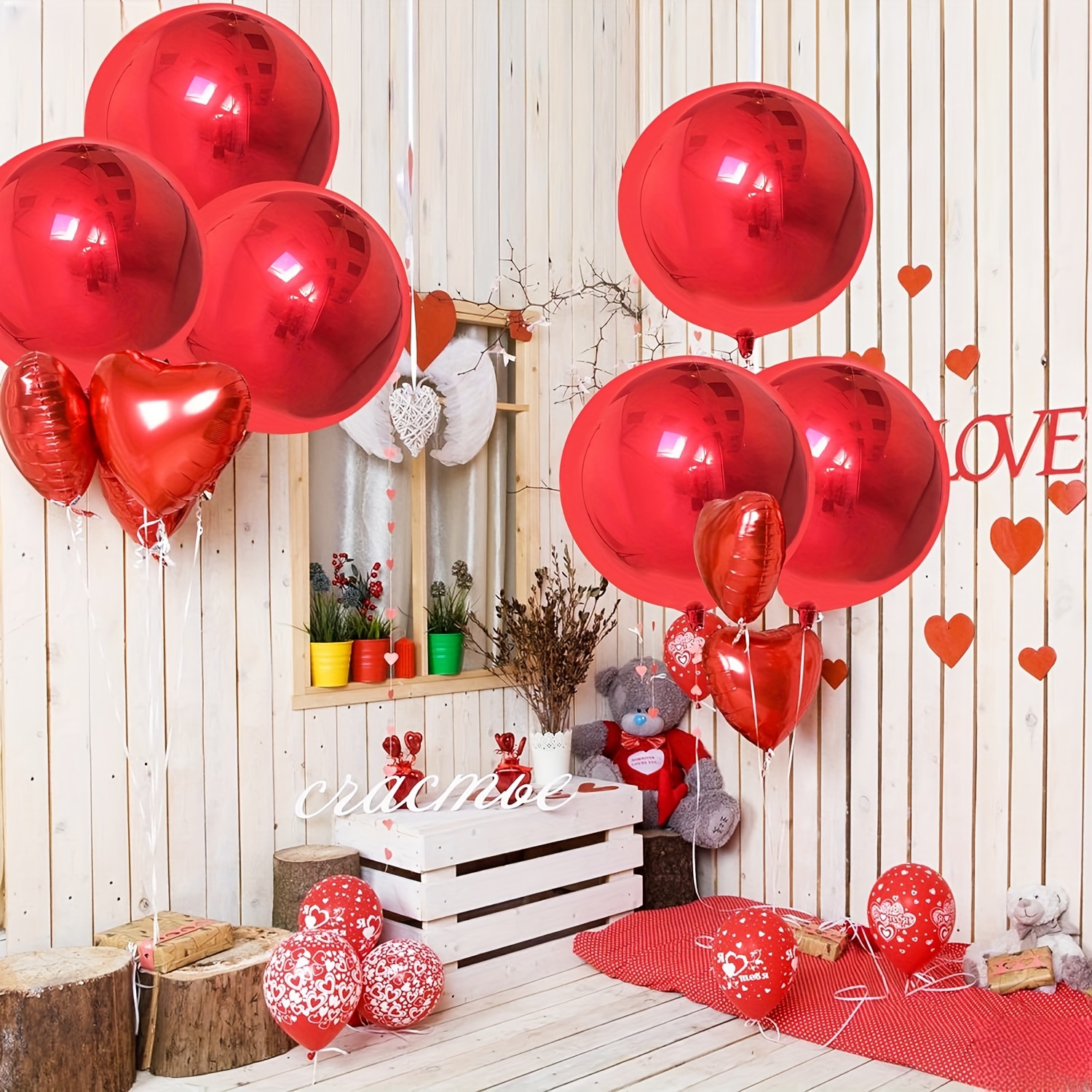 Decoracion De Globos Rojos - Temu Mexico