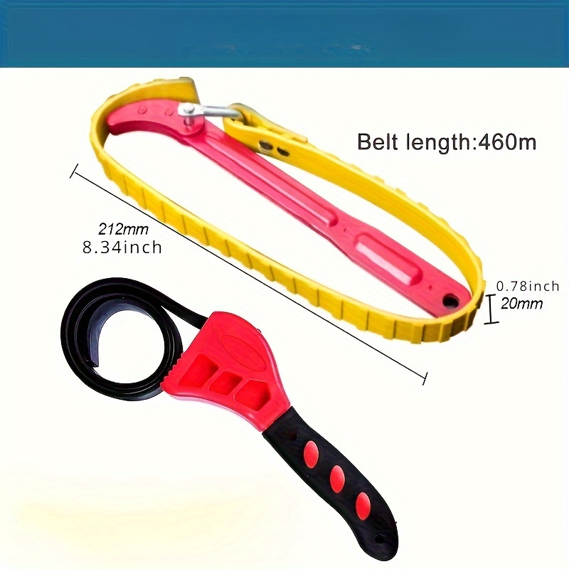 Belt Wrench Oil Filter Puller Strap Spanner Chain Wrench - Temu