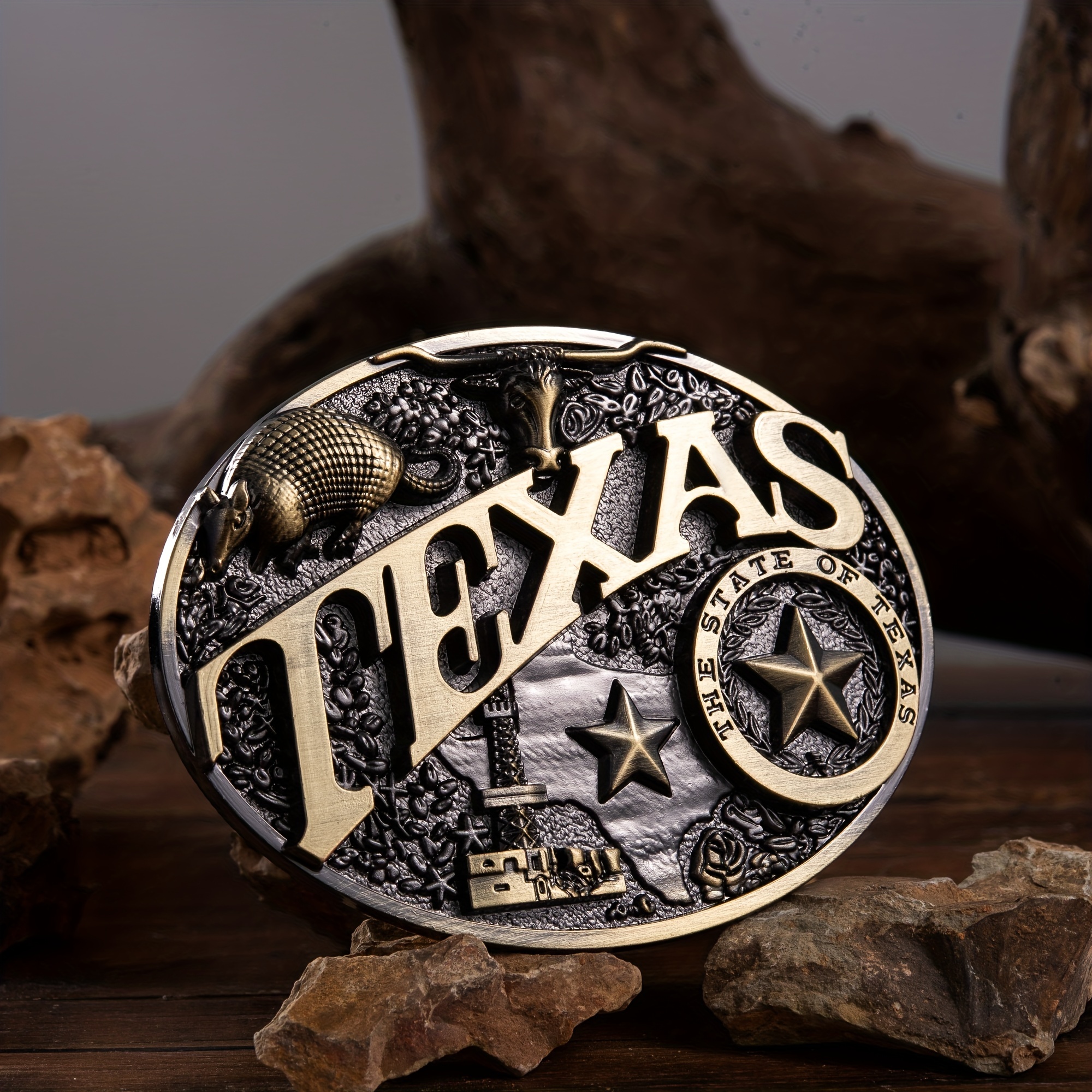 Authentic Texas Bull Head Cowboy Belt Buckle - Perfect Accessory