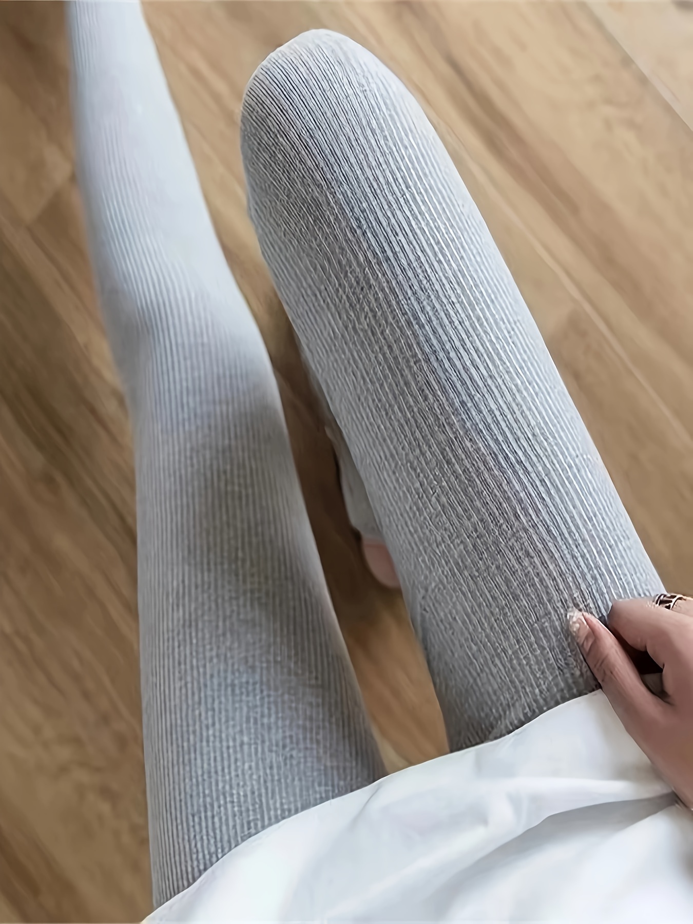 Solid High Waist Leggings Casual Skinny Stretchy Leggings - Temu