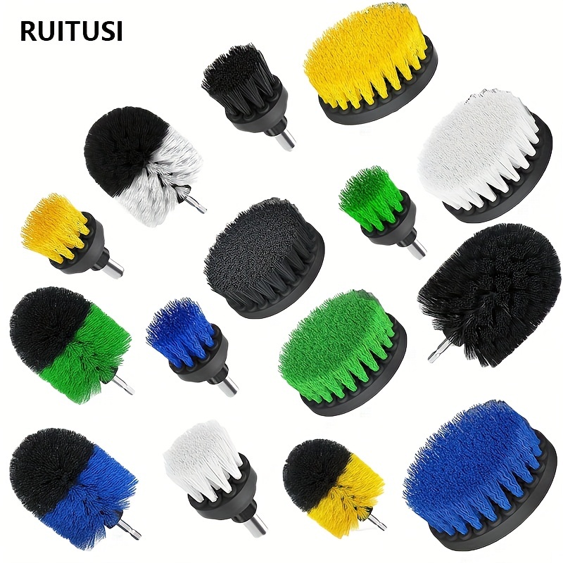 Multi-Color Set Motorcycle Cleaning Tool Kit, Motorcycle Detailing Brush,  Motorcycle Detailing Drill Brush Set, Wheels & Engines, Flooring And More