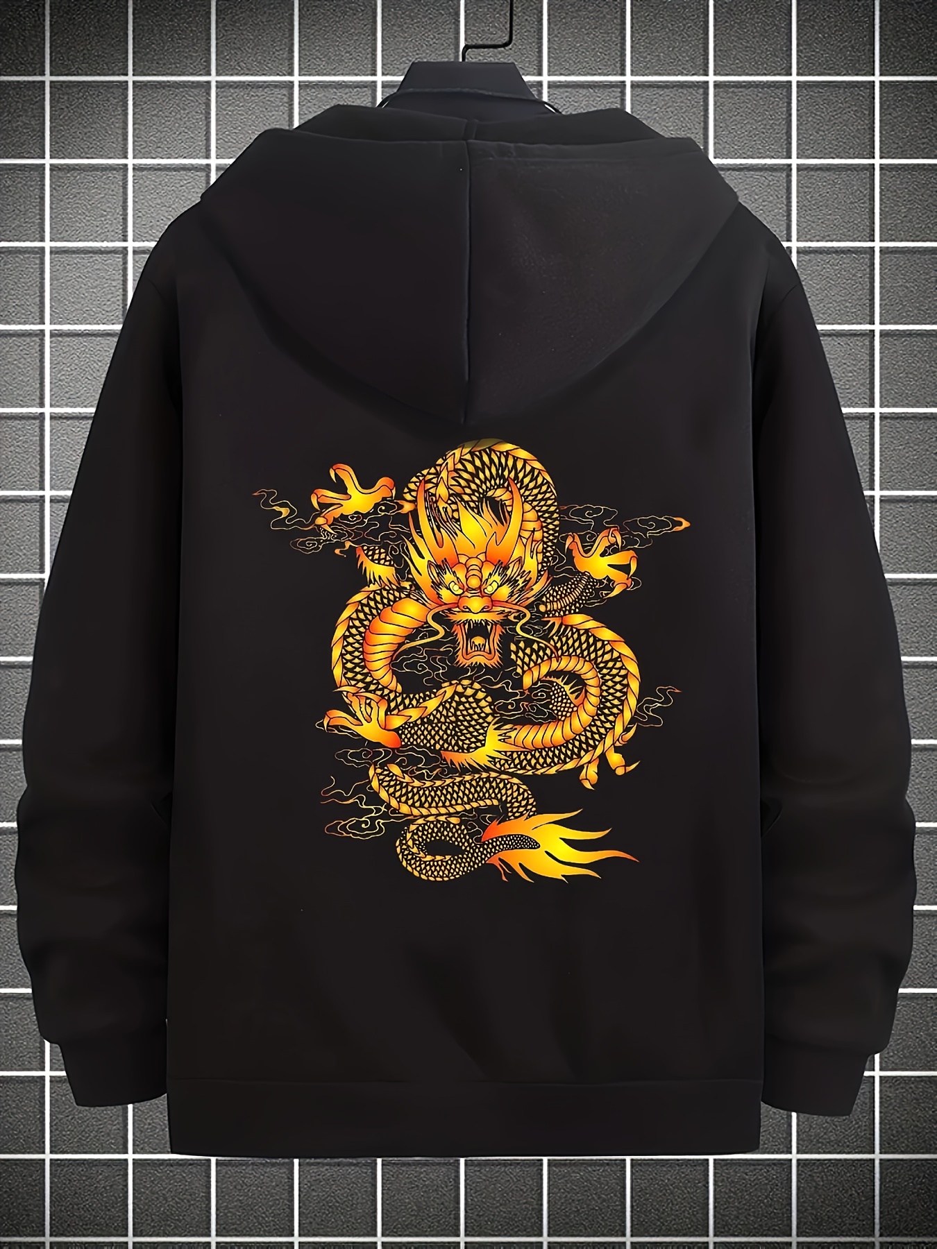 Plus Size Anime Coiling Dragon/cartoon Tiger Dragon/roaring - Temu