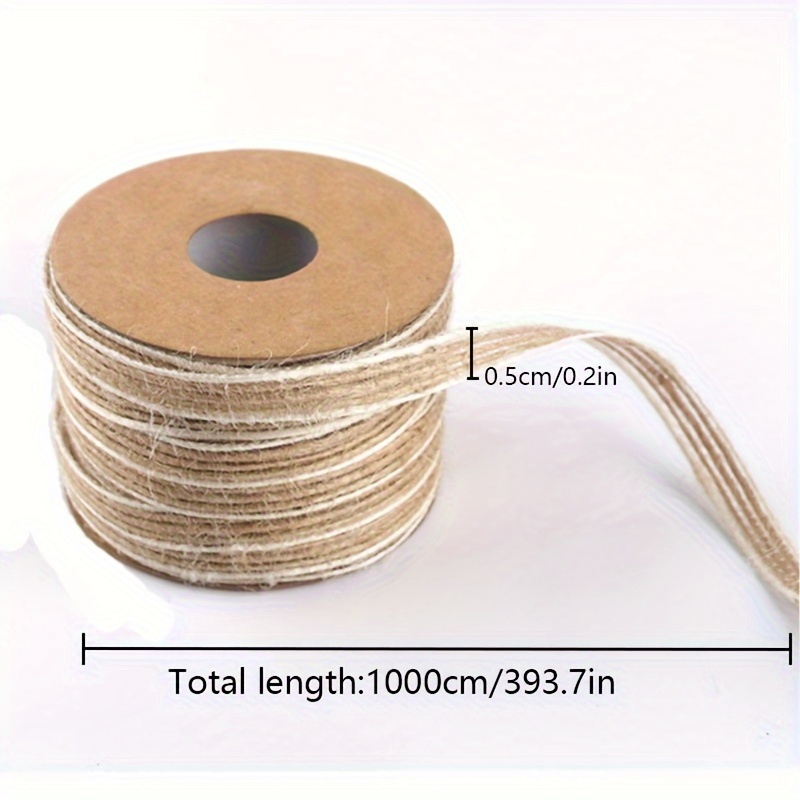 Natural Vintage Jute Cord String Gift Wrapping Ribbon Bows - Temu