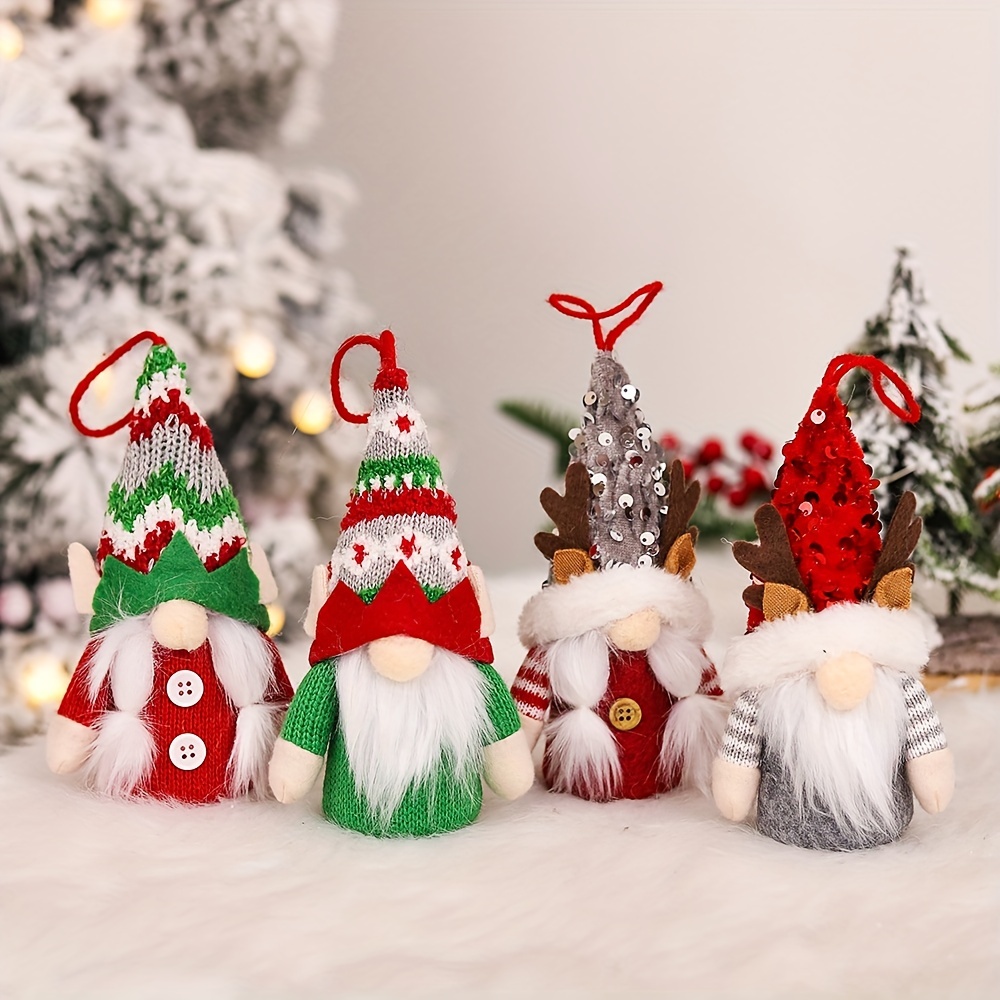 Christmas Indoor Decorations Glowing Faceless Doll Ornaments - Temu