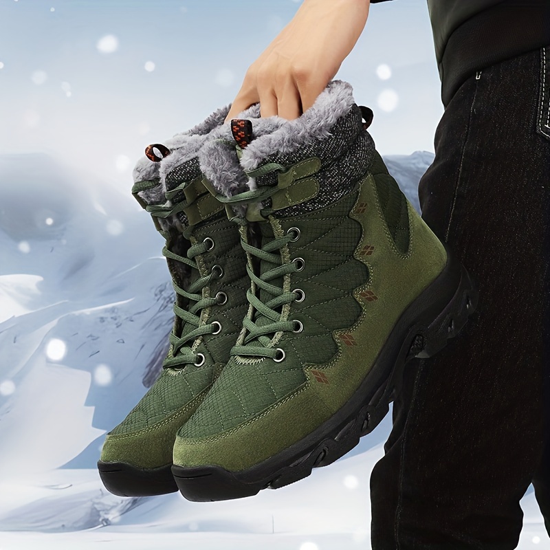 CYKYGGO Botas de Nieve Hombre Impermeable Botas Invierno Cálidas Forradas  ​Botines Trekking Zapatos Invierno Boots Amarillo 42 : : Moda