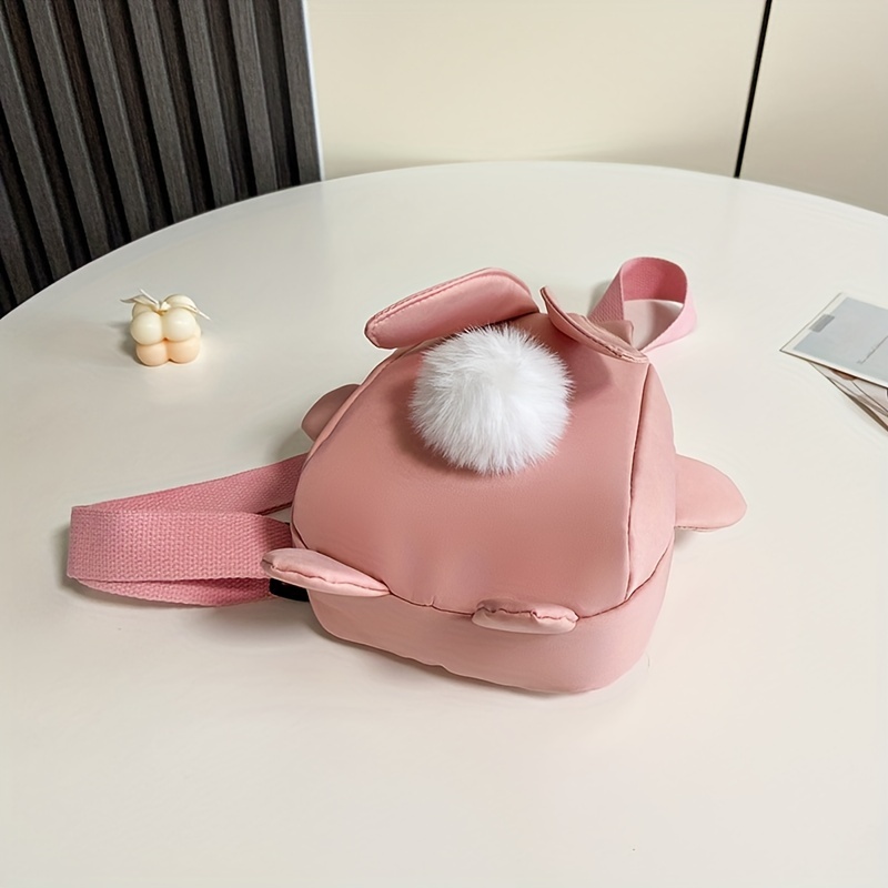 Children's Messenger Bag Cartoon Cute Rabbit Crossbody Bag For Girls  Kindergarten Pu Shoulder Bag Coin Purse Waterproof Satchel Bag - Temu