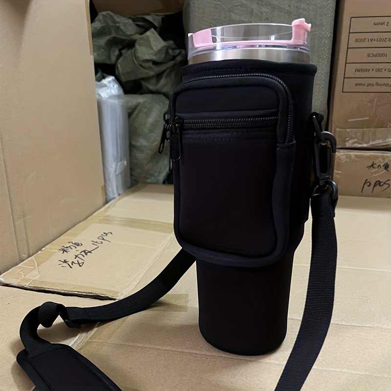 Adjustable Water Bottle Holder With Storage Pouch Bag - Perfect For Stanley  H2.0 Tumbler, Ideal For Hiking, Travelling, Camping & Climbing! - Temu