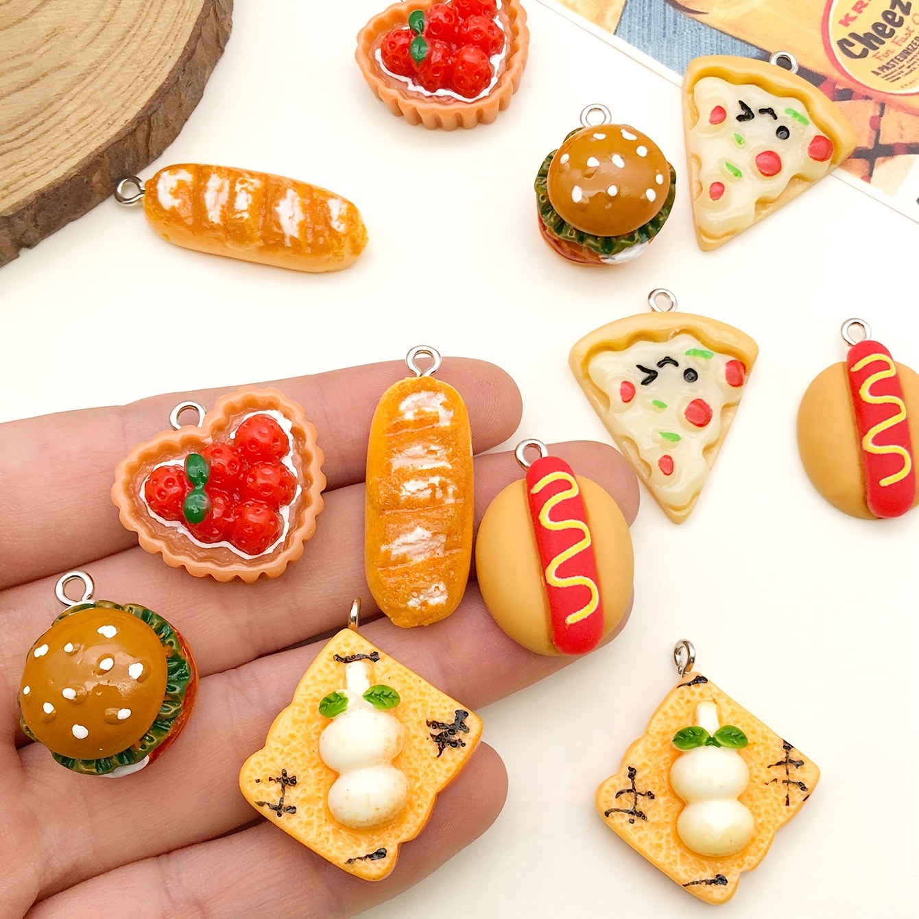 Polymer clay food charms  Clay food, Food charms, Cute polymer clay