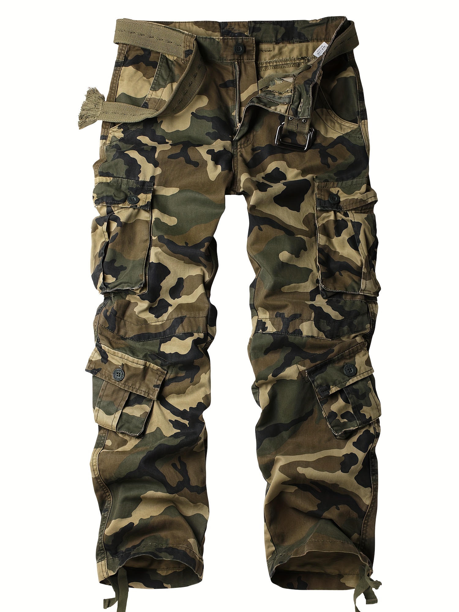 Pantalones tácticos para hombre, pantalones de trabajo de carga informal,  pantalones de combate militar con bolsillos múltiples