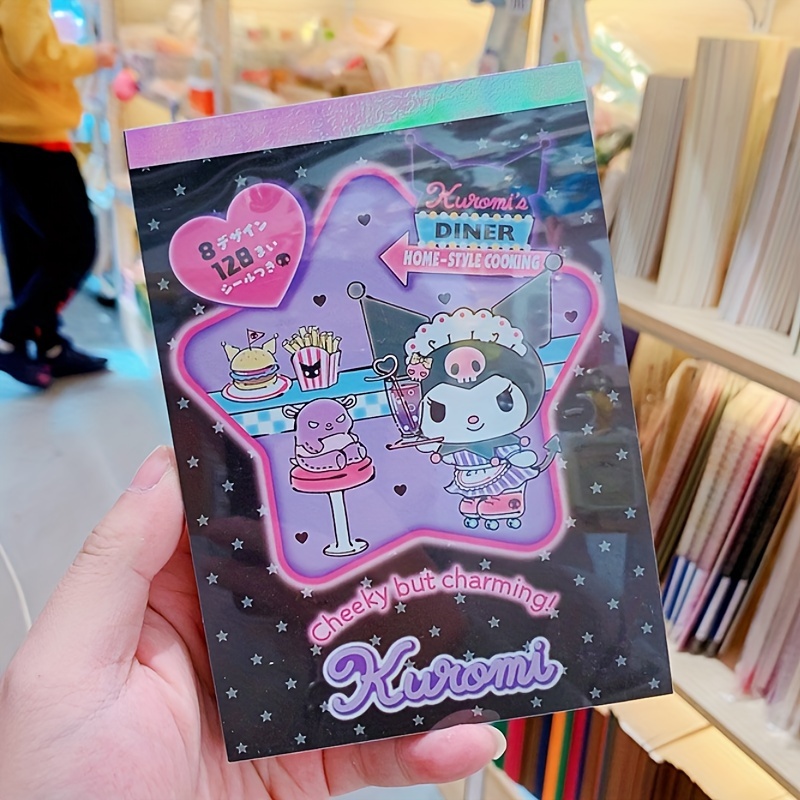 Kawaii Sanrio Cartoon Notebook Velcro Stickers Creative Notepad