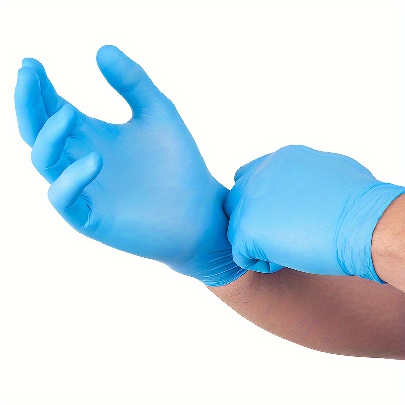 Guantes de nitrilo resistentes a los químicos, guantes largos de goma  resistentes para limpieza, adecuados para mujeres y hombres