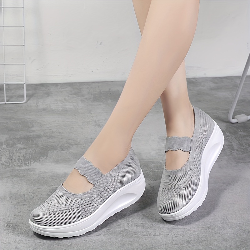 Ladies Shoes Fashion Versatile Shallow Mouth Mesh Womens Casual Shoes Fall