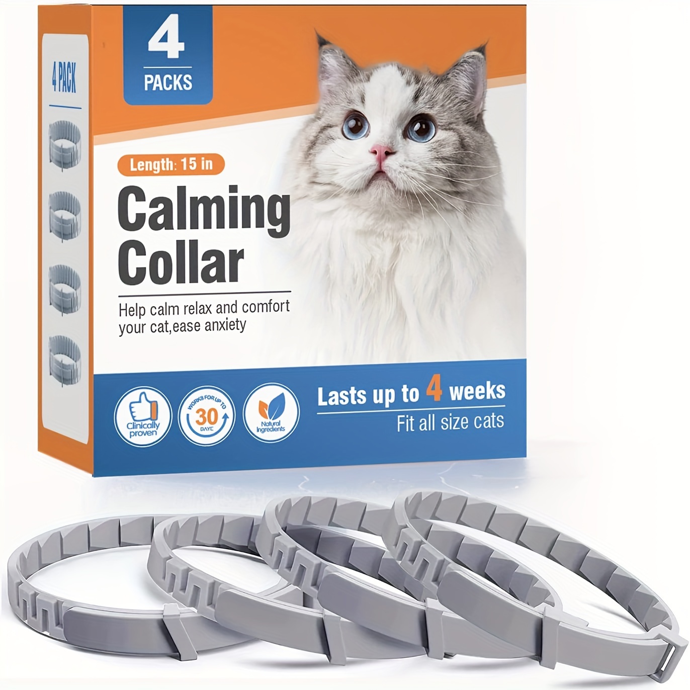 Collar Relajante Calmante Antiestres De Feromonas Para Gatos
