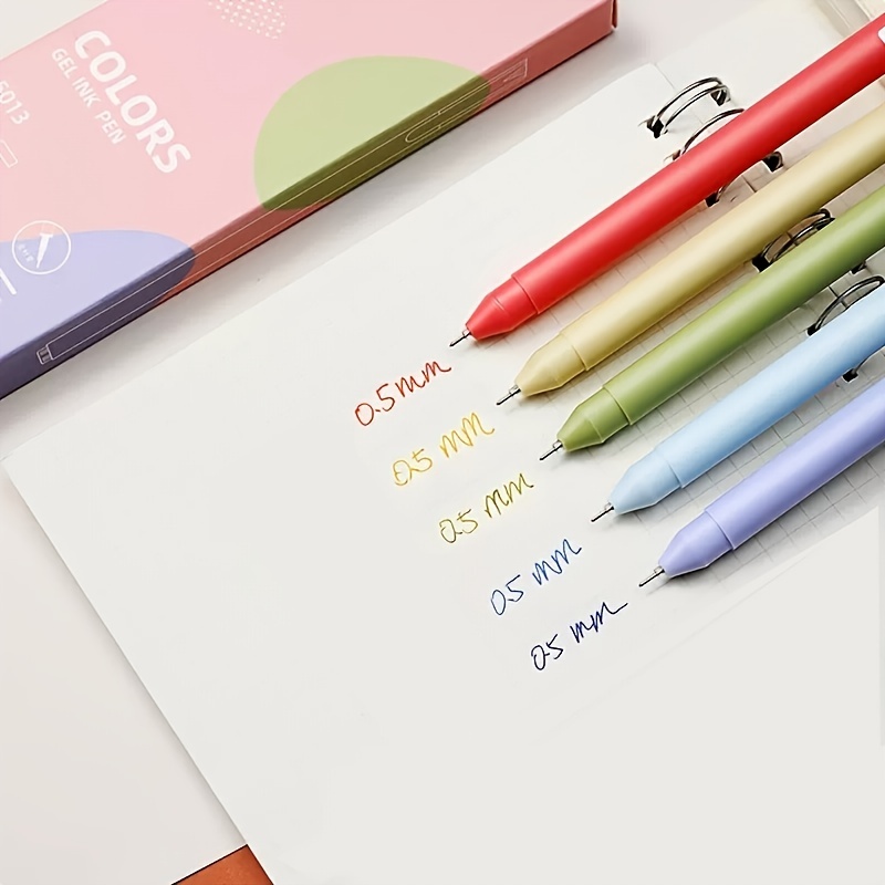 Macaron Color Gel Pen - 0.5 mm - Set of 5