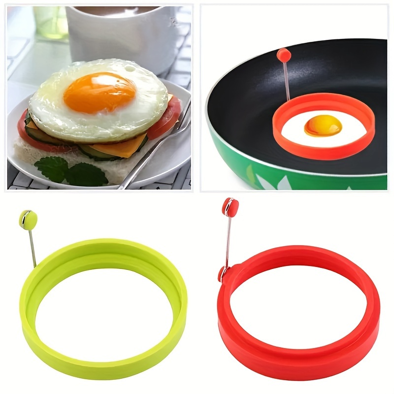 1pc Random Color Round Silicone Fried Egg Mold