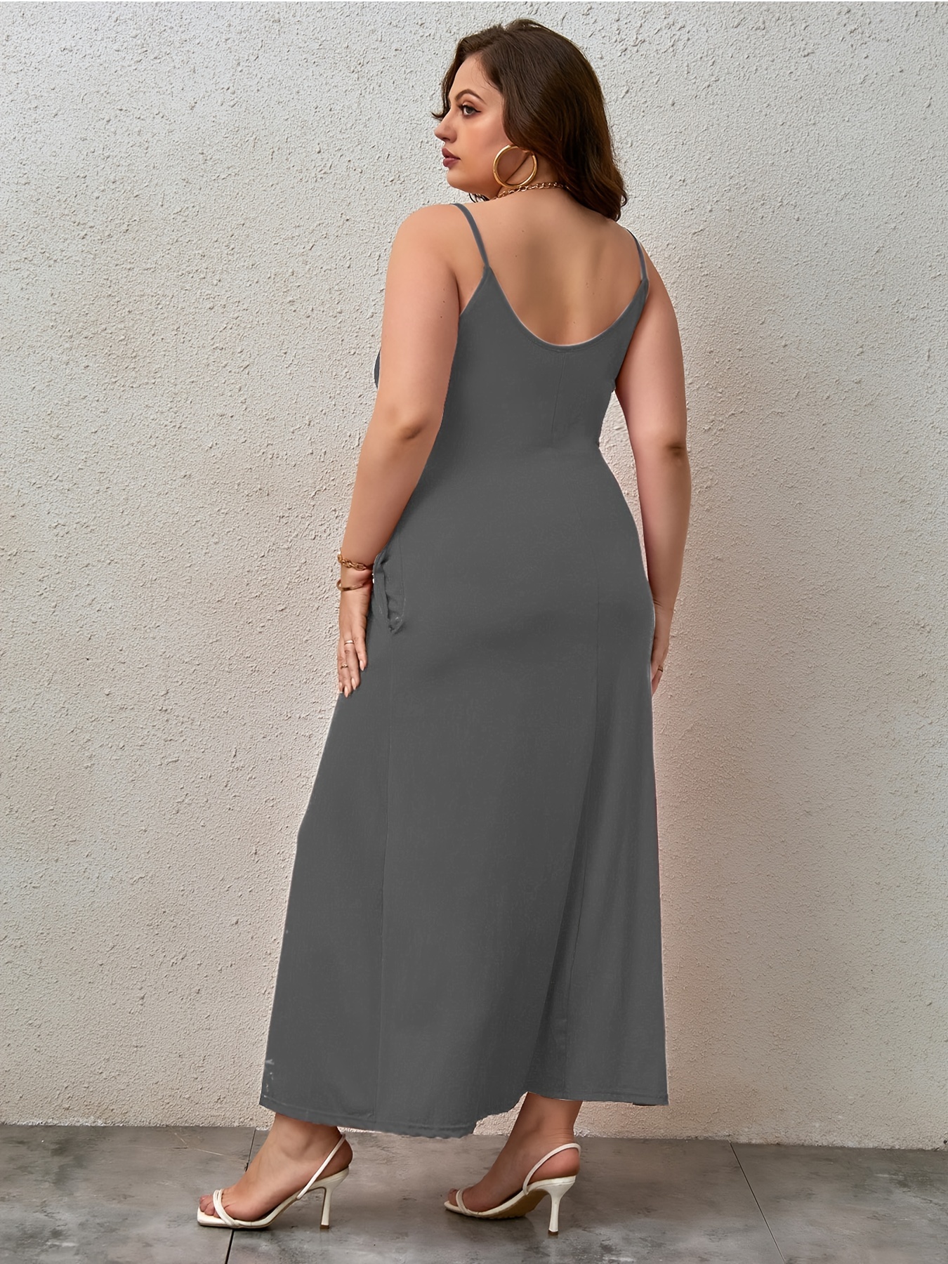 Womens plus hotsell size gray dresses