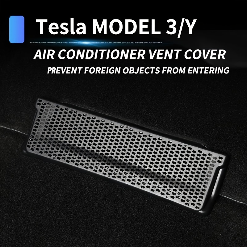 Couvercle Anti poussiere pour ventilation de voiture, protection de sortie  de climatisation pour siege arriere, accessoires de Modification Tesla modele  3/Y