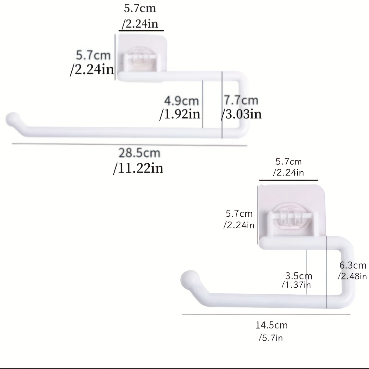 1pc Soporte Para Toallas De Papel, Colgador De Rollos De Papel Bajo  Gabinetes, Gancho Para Toallas De Papel Para Cocina/Baño/Inodoro/Despensa -  Temu