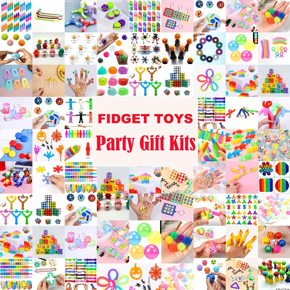 Fidget Toys Set - Fidget Pack pour Enfants et Adultes, Soulagement de  l'anxiété Stress Sensory Toys, Fidget Toys Pack avec Fos
