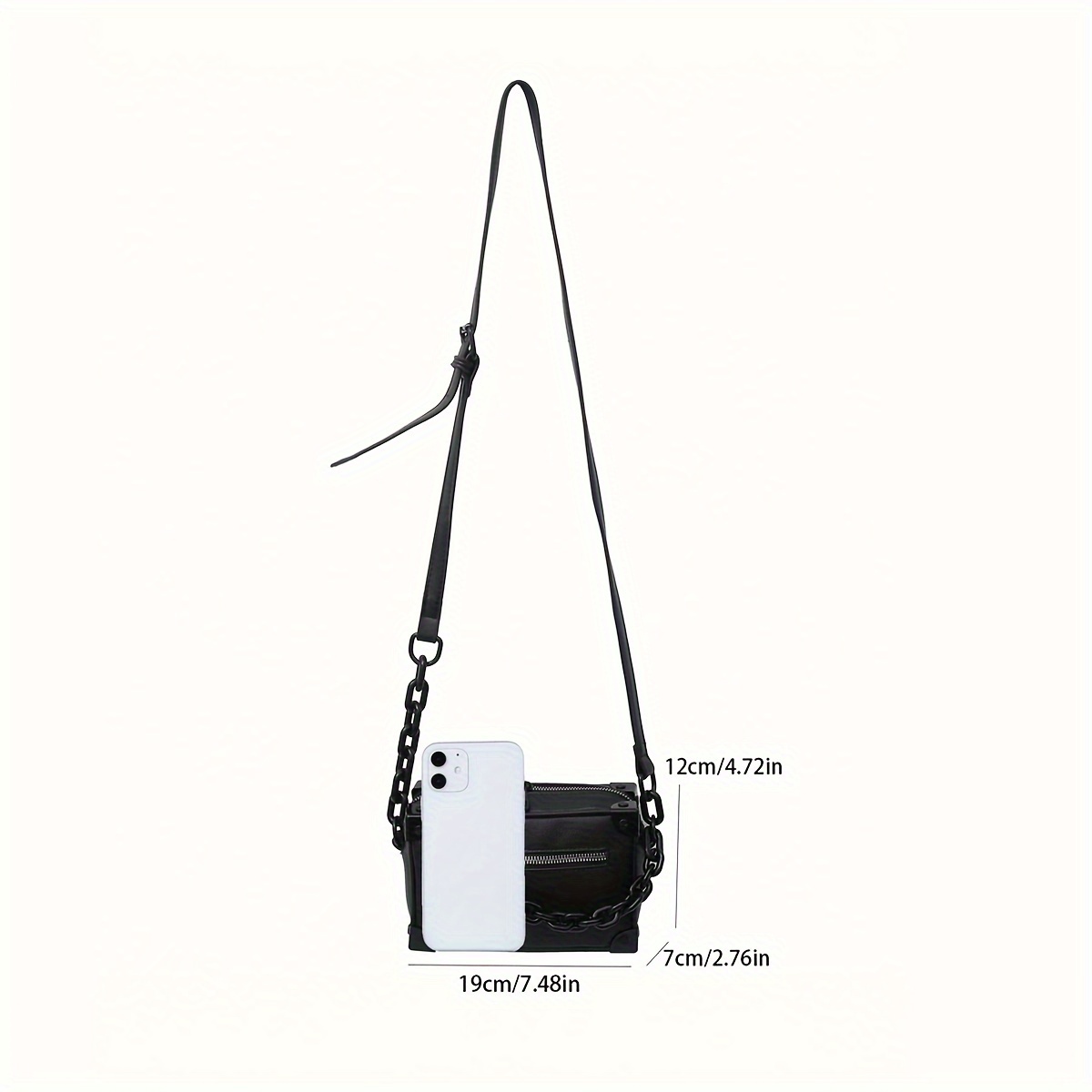 Decorative Bag Chain - Chunky Decorative Chain Black
