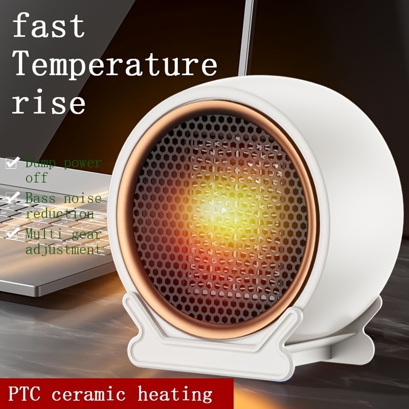 Electric Space Heater, Electric Heaters Indoor Portable With Thermostat, Us  Plug Ptc Fast Heating Ceramic Room Small Heater With Heating And Fan Modes  For Bedroom, Office And Indoor Use Cute Aesthetic Stuff