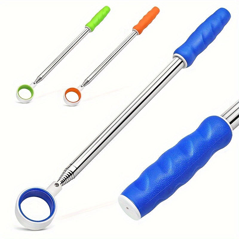 

6ft/ 9ft/ 12ft/ 15ft Golf Ball Retriever - Stainless Steel Telescopic Golf Ball Picker, Rubber Anti-sliding Hand Grip