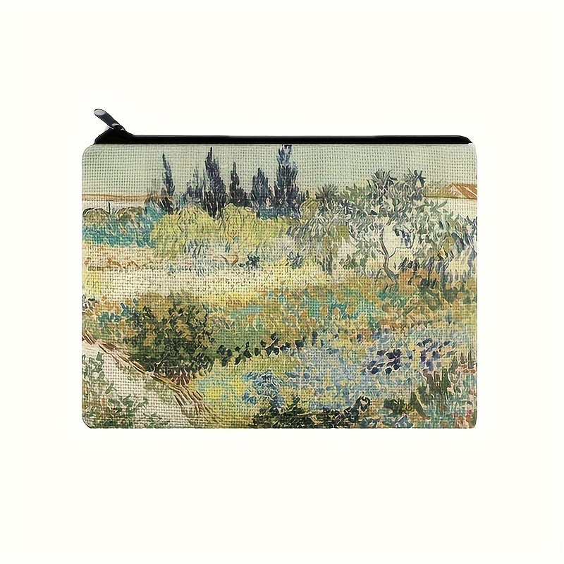 Vincent Painting Pattern Storage Pouch, Small Zipper Carry-all Bag