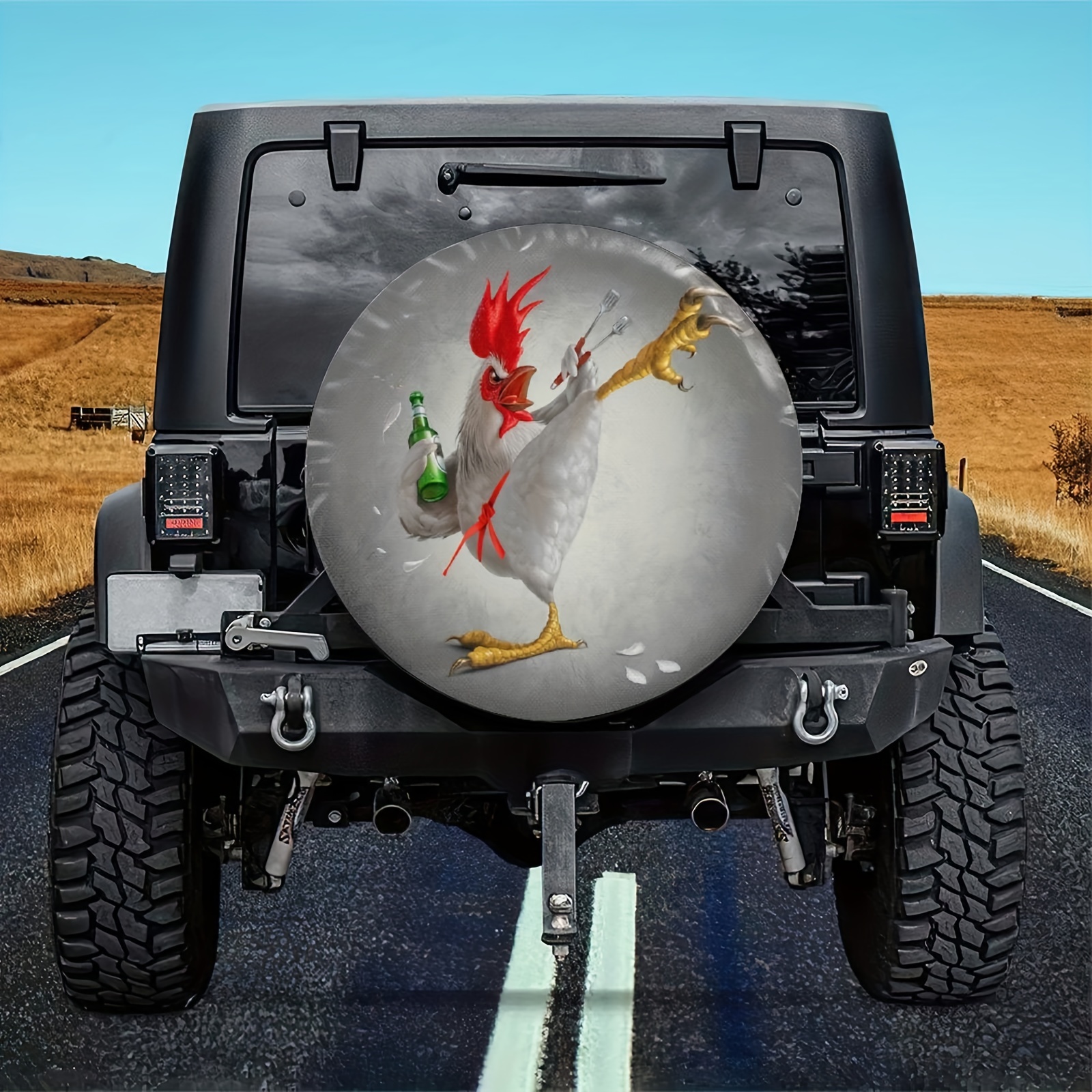 Funny Chicken Spare Tire Cover Wheel Protectors Weatherproof Universal For Trailer  Rv Suv Truck Camper Travel Trailers Temu
