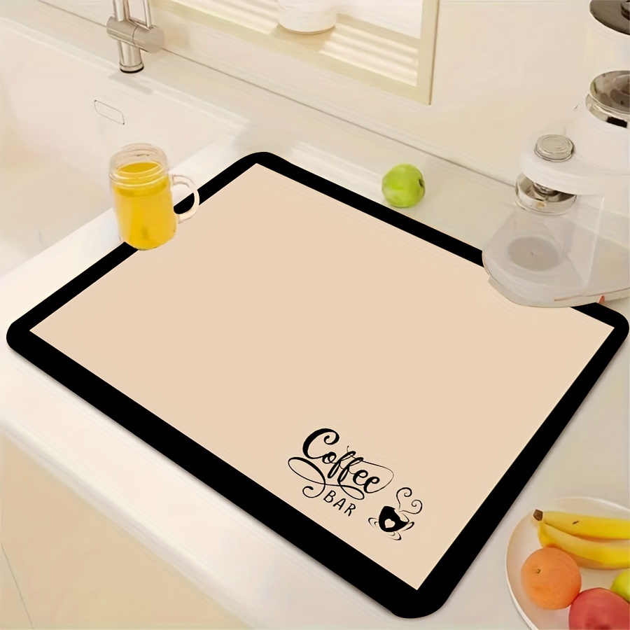  Coffee Mat - Countertop Mat for Coffee Station Bar