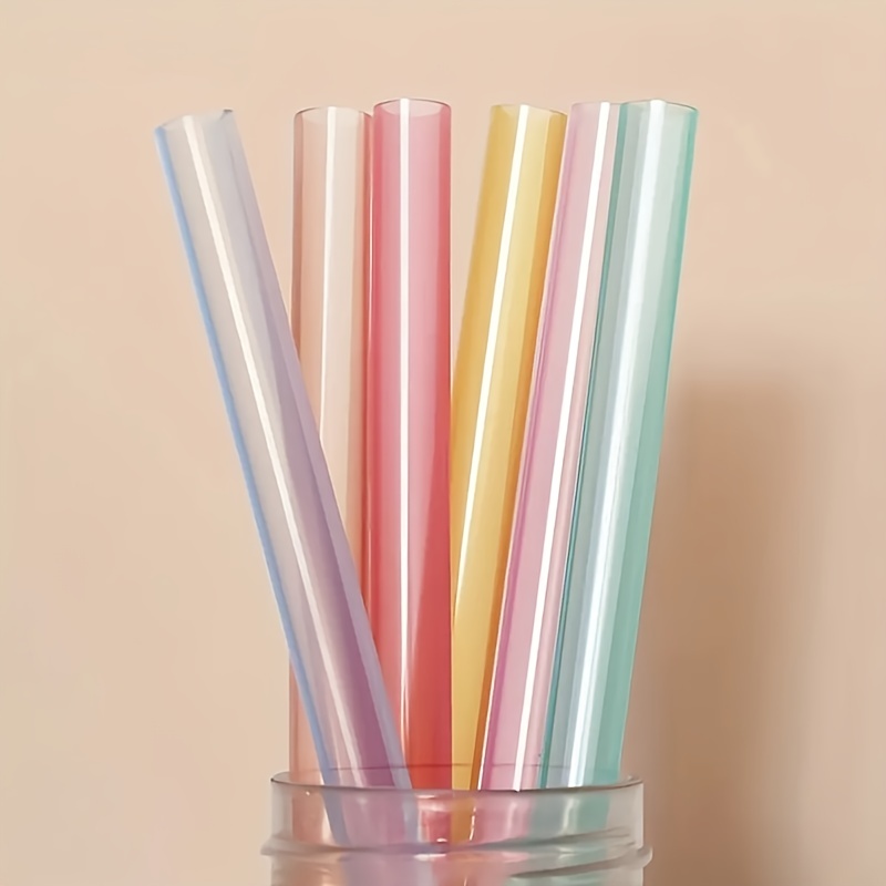 100Pcs Drinking STRAWS Bendable Flexible Plastic Bendy Straw Neon Color BPA  FREE