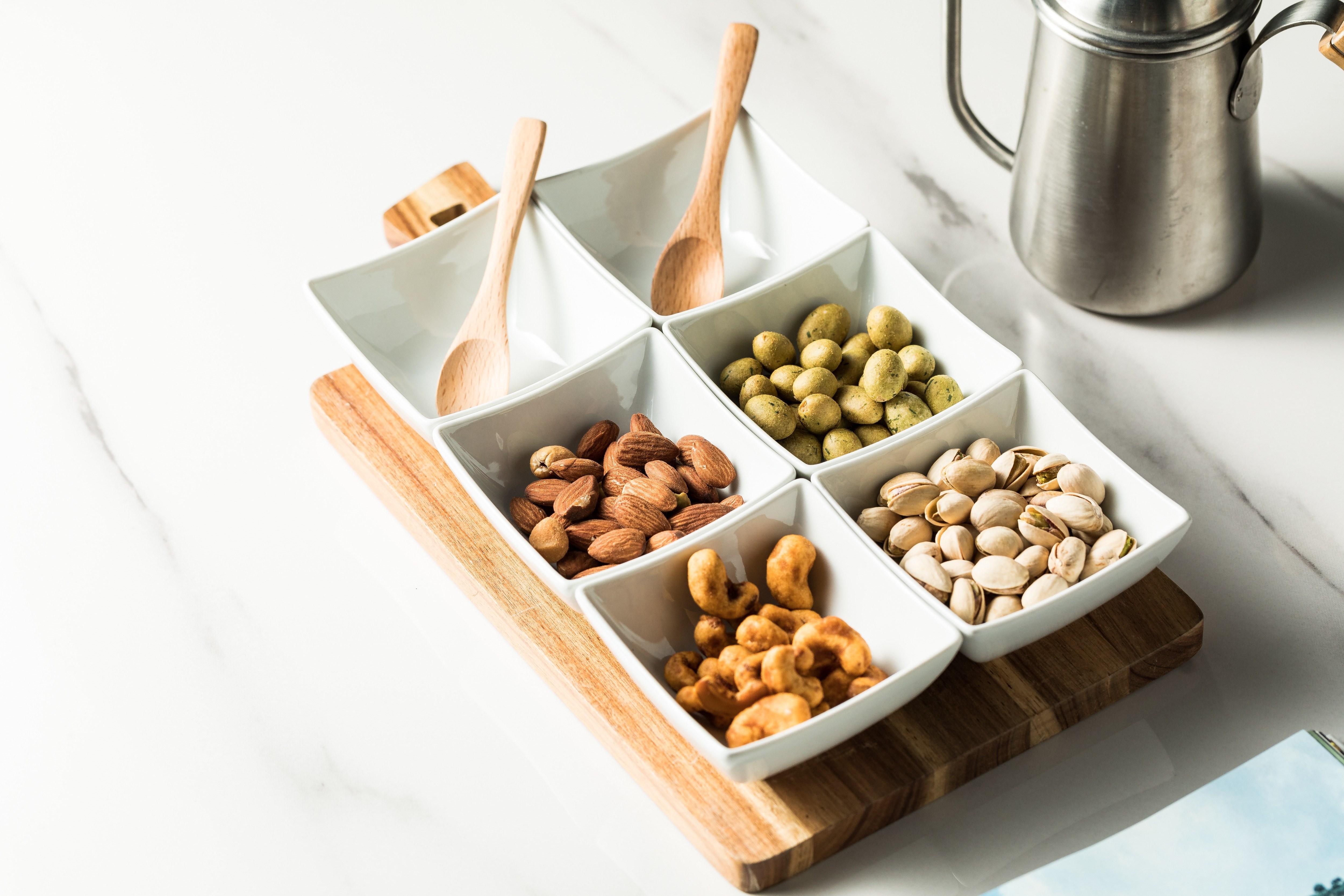 6 Mini Bols Céramique Empilables Avec Poignée - Pour Sauces, Condiments | Multicolor | Lave-Vaisselle Safe