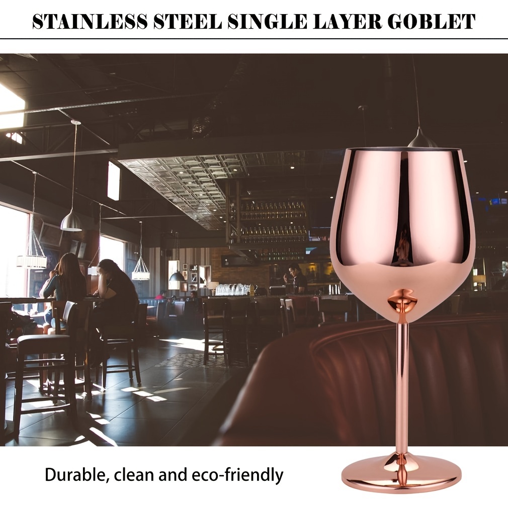 Stainless Steel Single Wine Glass