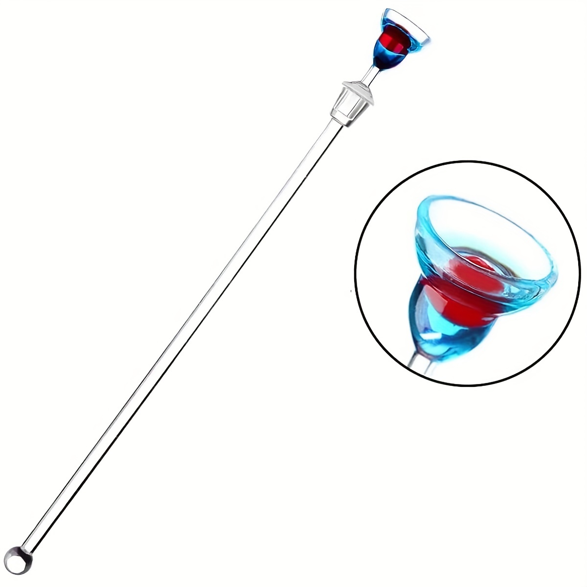 10pcs 23cm Acrylic Cocktail Stirrers Kitchen Bar Tool Juice Party Drink  Mixer Swizzle Stick Wine Agitators