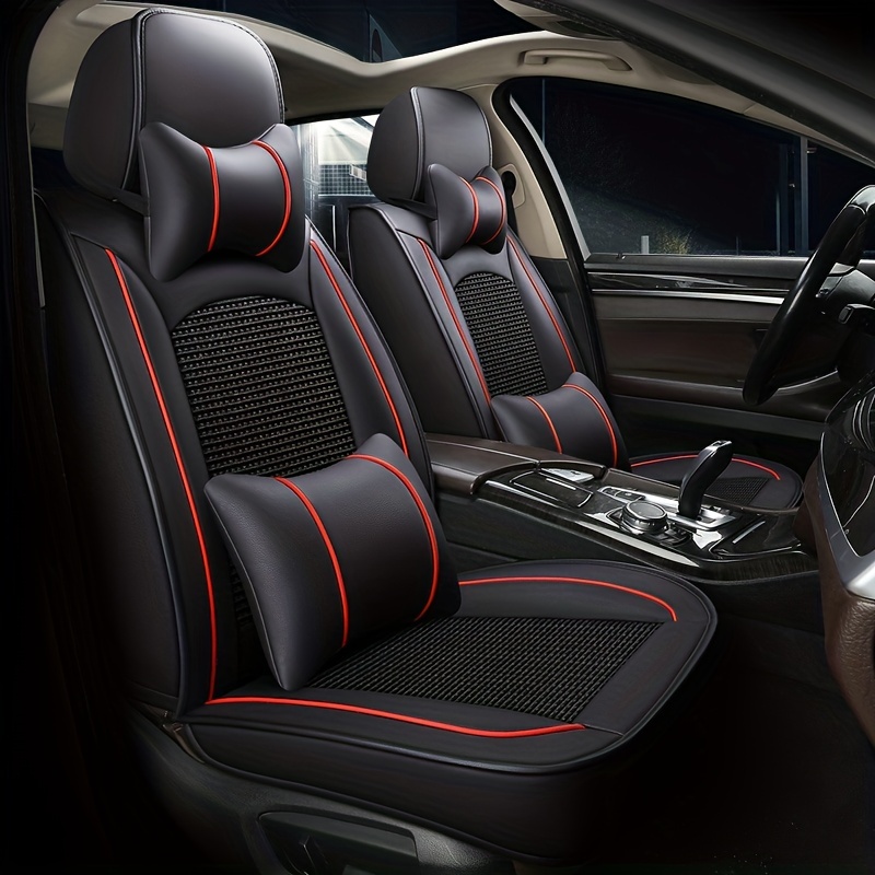 Vollschutz Echtleder Autositzbezug FüR Tesla Model X 5/6/7 Sitze, Vorder-  Und RüCksitz Atmungsaktiver Schutzbezug, Einfache Installation : :  Baby