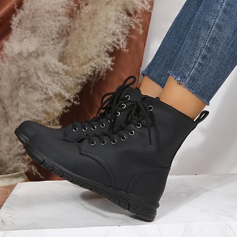 2014 otoño invierno botas de mujer botines planos laterales con cremallera  talón botas Martin botas mujer zapatos planos …