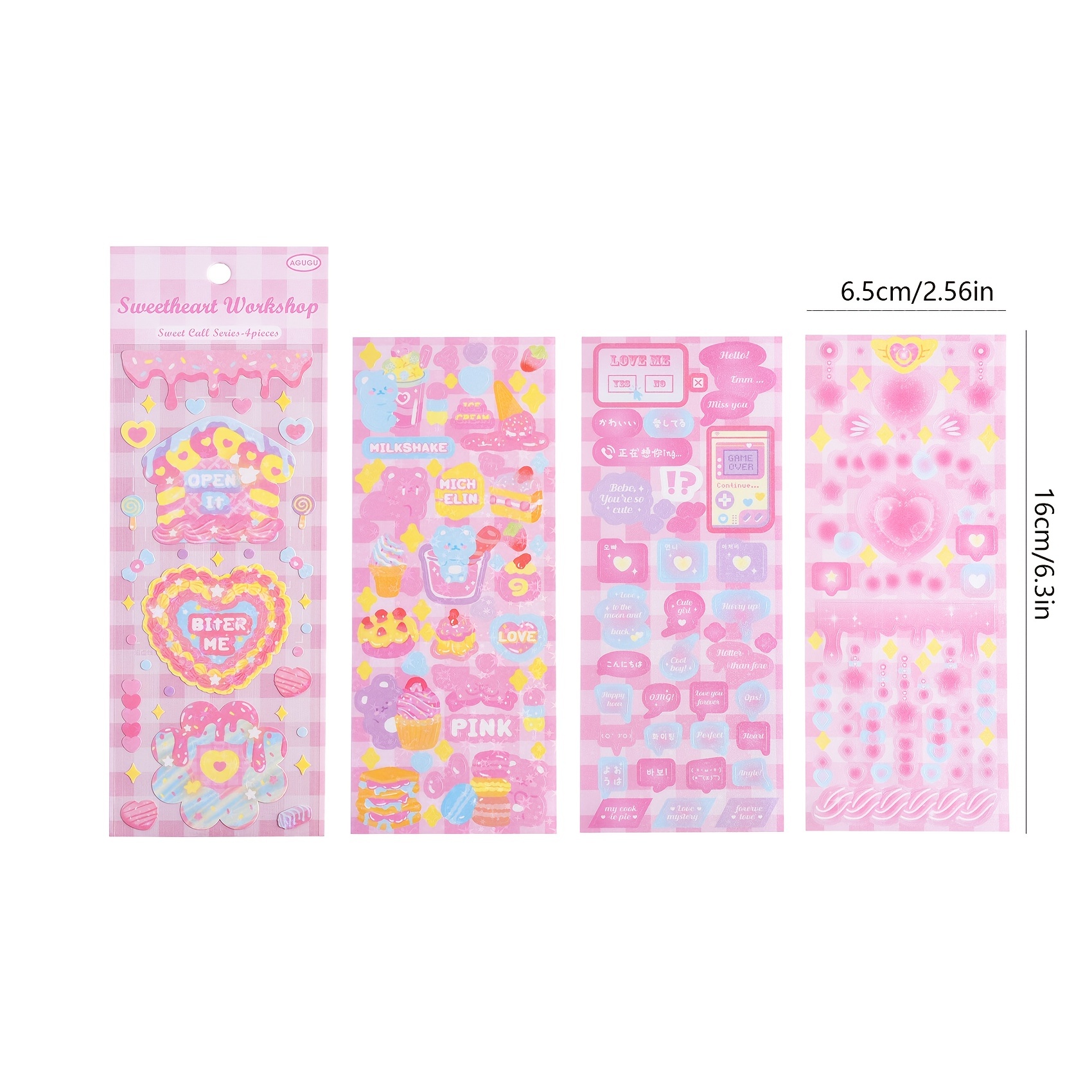 Pink Shimmer Glitter Heart Stickers 0.3 to 0.75 Inch Cute Scrapbooks  Planners Cards Calendars Invitations Stationary & Crafts -  Hong Kong