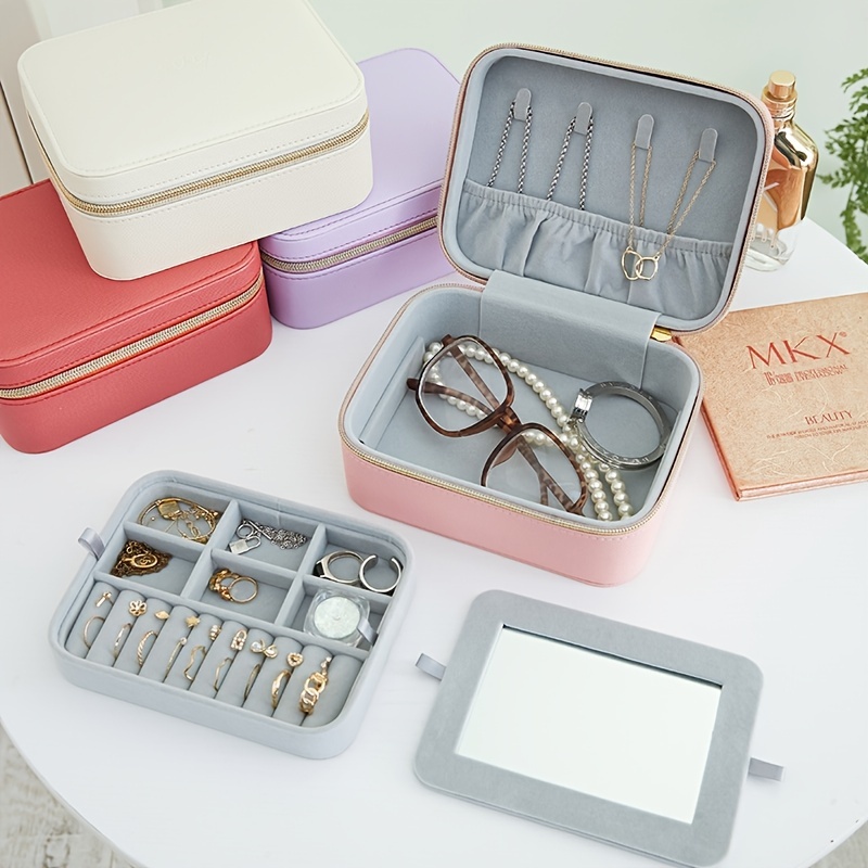 Portable Jewelry Storage Box Necklace Storage Box Travel - Temu
