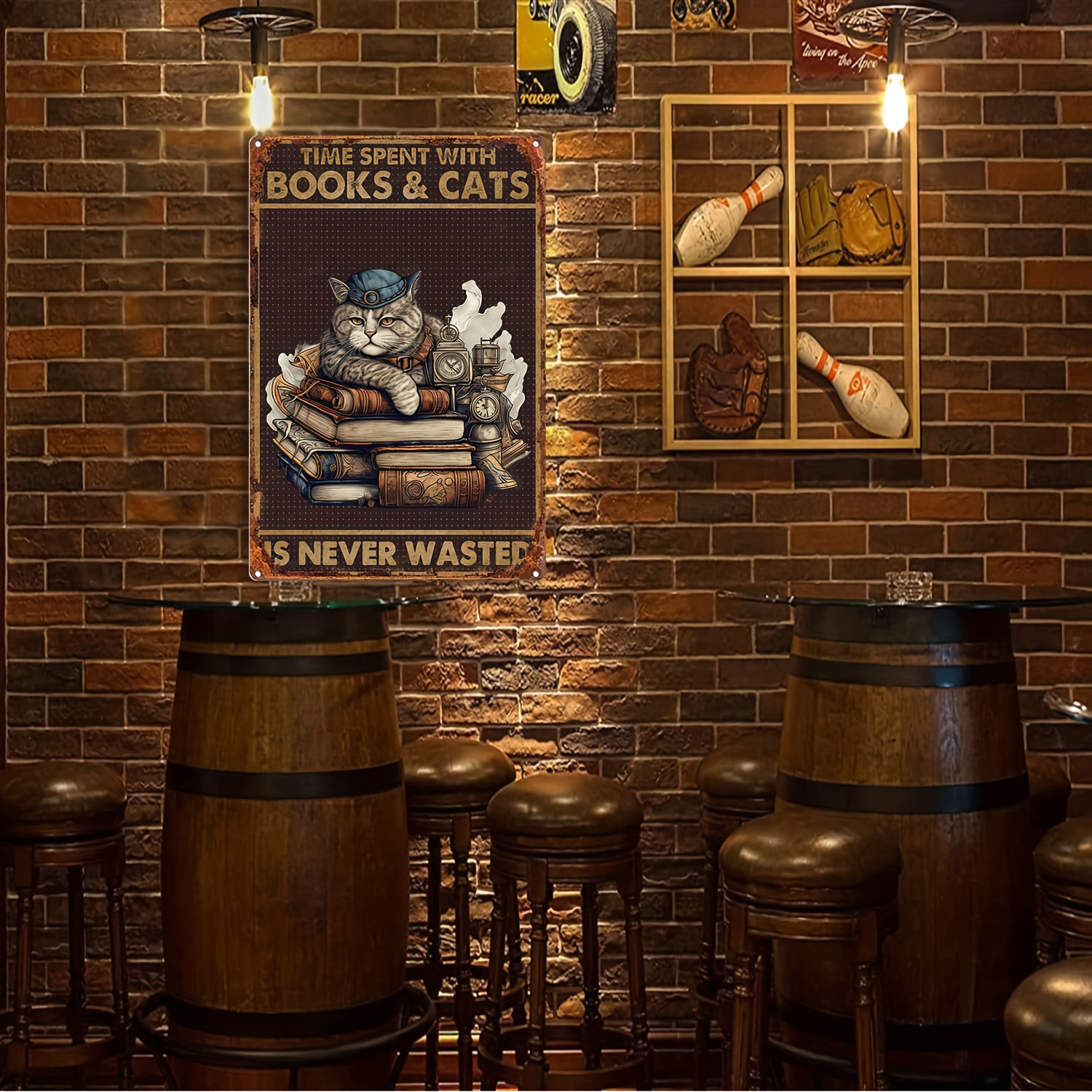 Tin Sign Vintage Retro Man Cave Bar Pub Shed Novelty Gift Aluminium Metal Tin Wall Décor Sign - Walls Ice Cream Shop Van Sold Here inspired