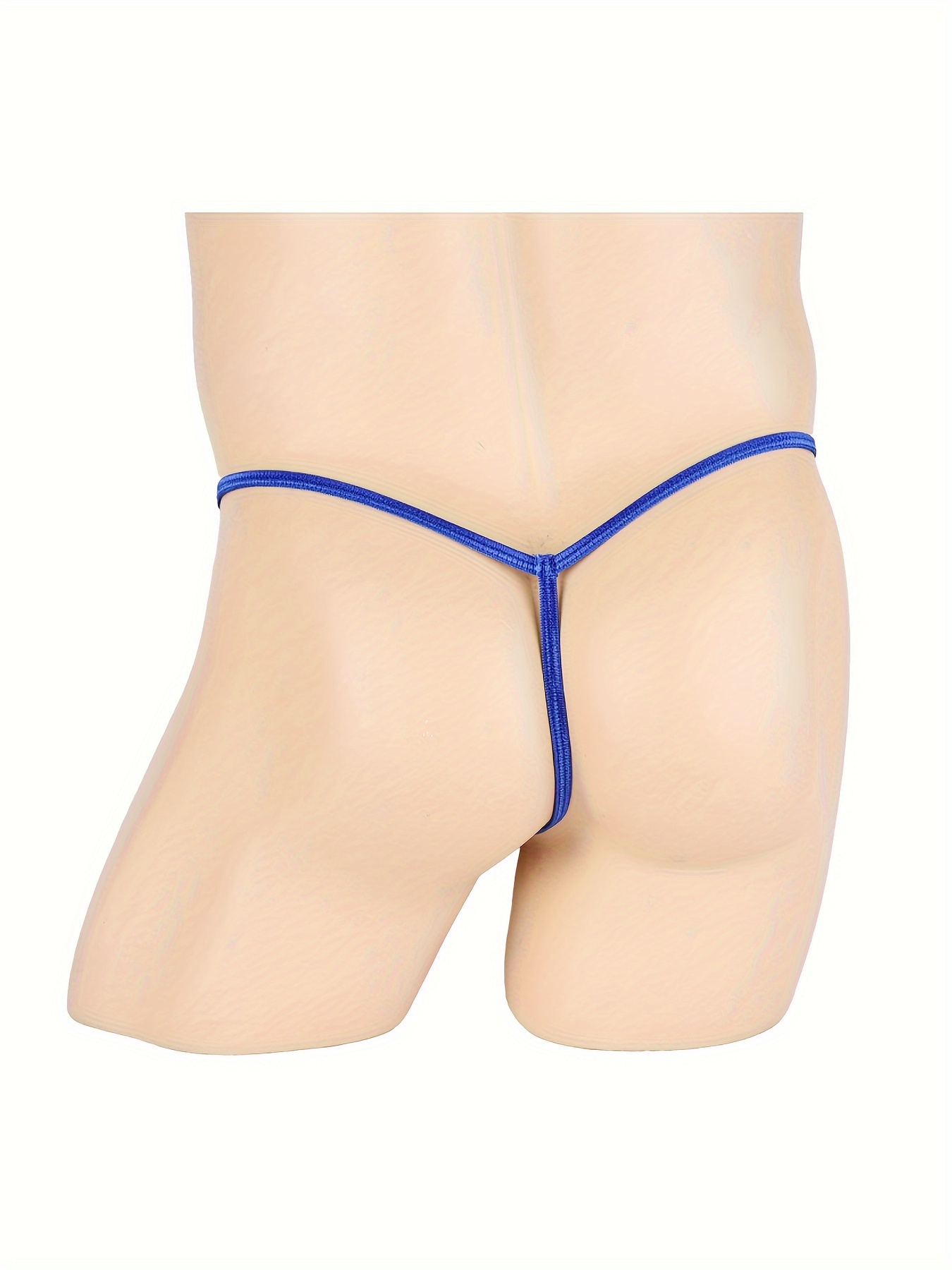 Men's Open Crotch T back Thong Solid Color Stretch G string - Temu