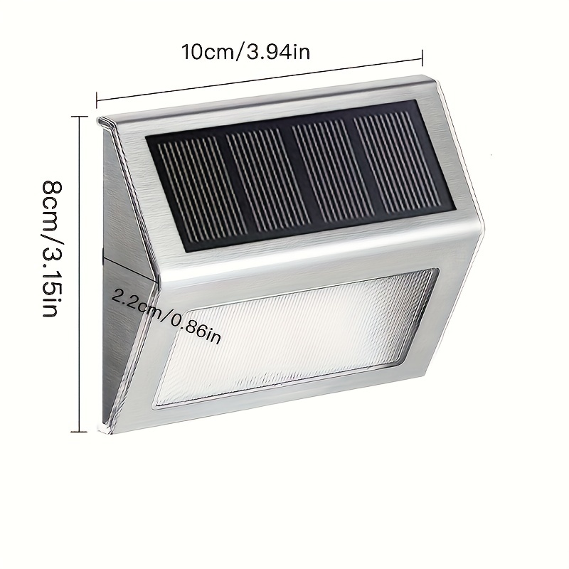 Solar Step Lights Led Solar Stair Lights Outdoor - Temu