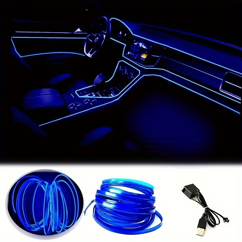 Car Interior Accessories Atmosphere Lamp El Cold Light Line - Temu