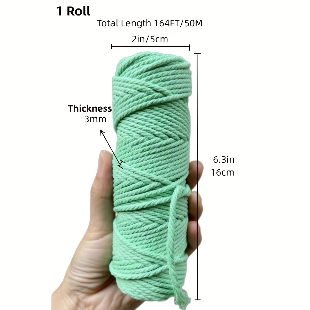 Woven Cotton Rope Tapestry Length Diameter Handmade Woven - Temu
