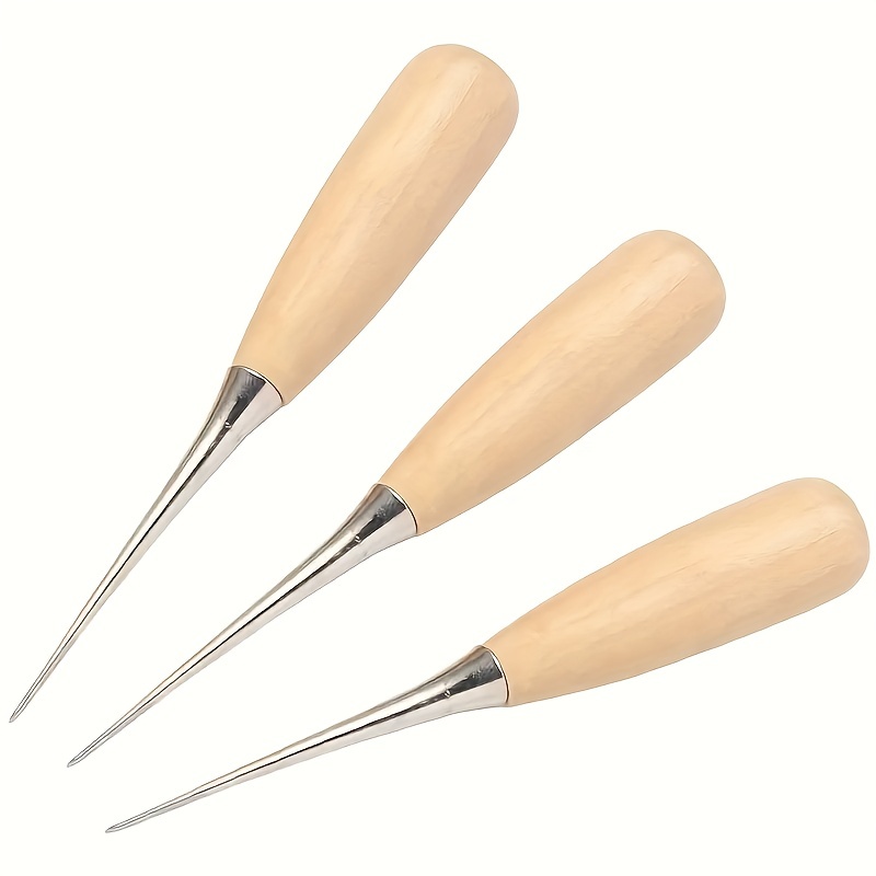 2 pièces outils en cuir outils de poinçon en bois pour le cuir artisanat du  cuir trou | bol