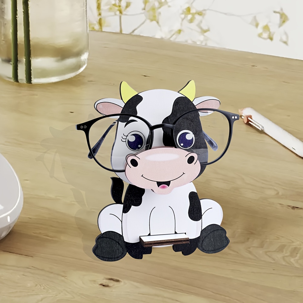 Cute Cow Eyeglass Rack Cartoon Animal Shaped Eyewear Holder - Temu