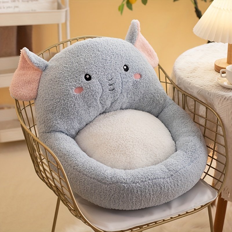 1pc Grey Cartoon Cat Paw Shaped Seat Cushion