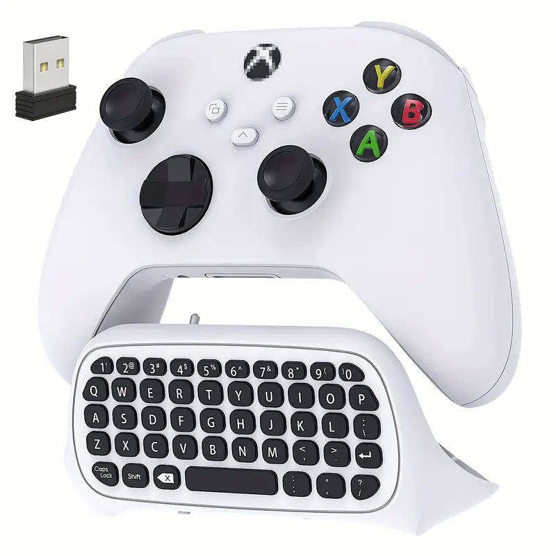 Teclado Controlador Para Xbox Series X/S/One/One S Teclado De Mensajes  Inalámbrico Para Juegos Con Receptor USB Conector De Audio/auriculares  Accesori