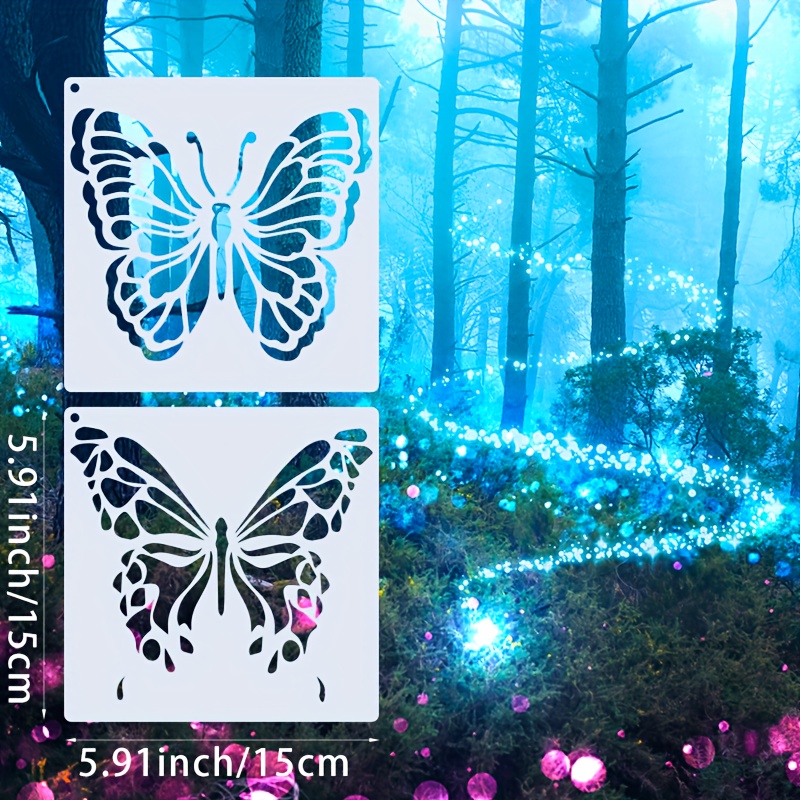 16pcs Reusable Butterfly Stencils Butterfly Template Art Stencils For Paint  Craft Wall Diy Decor (6