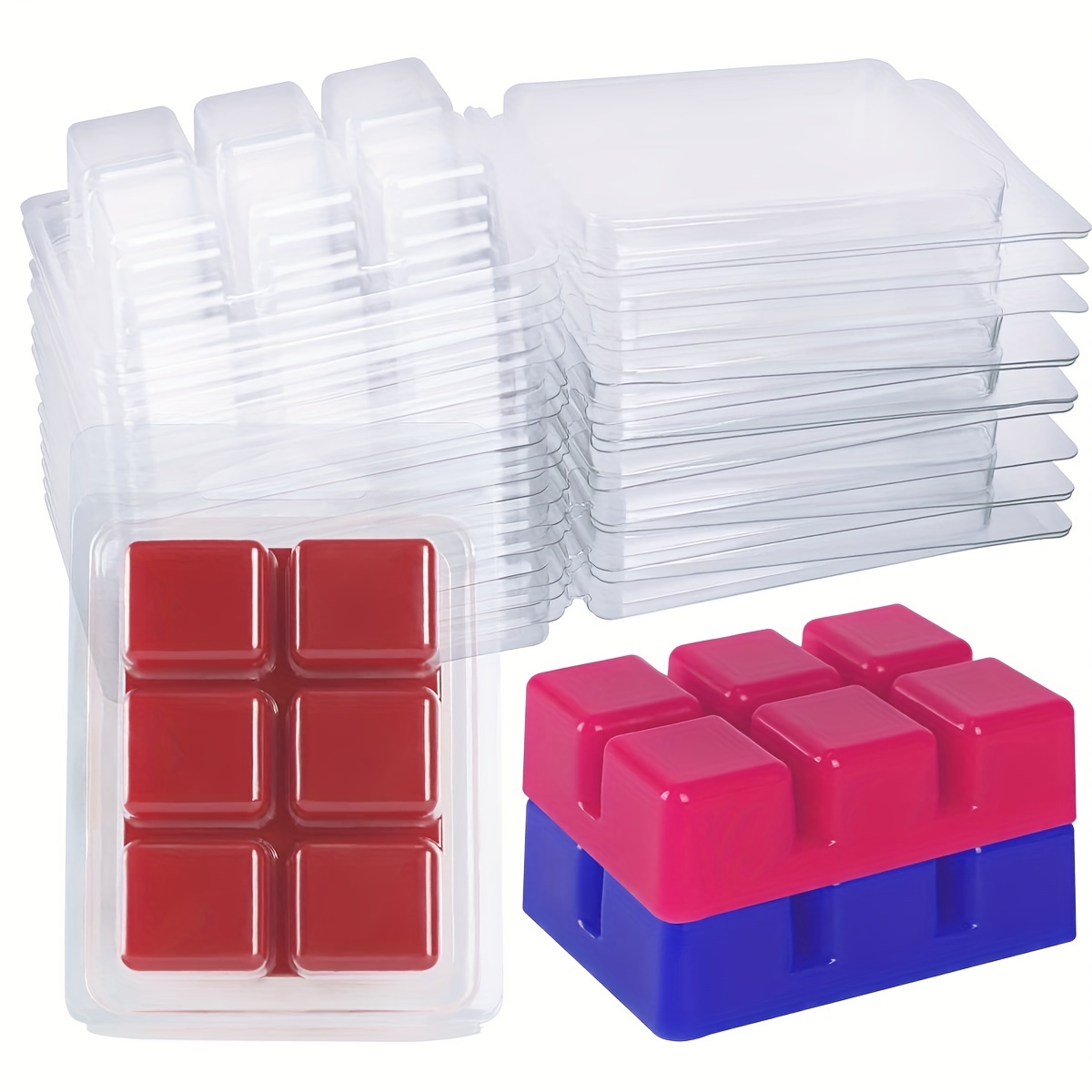 Wax Melt Clam Shells Molds wax Melt Containers 6 Cavity - Temu